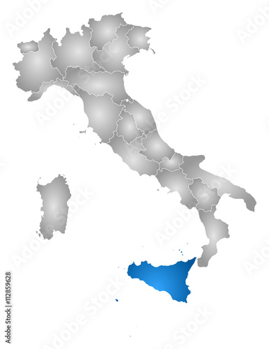 Map - Italy, Secely
