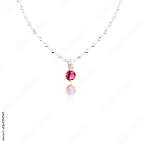 Wallpaper Mural Fashion diamond pendant isolated on white Torontodigital.ca