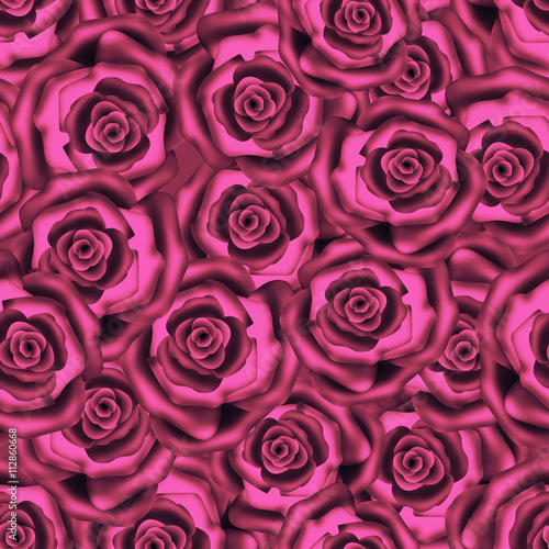 Seamless roses background pattern