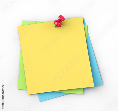 Blank post it notes