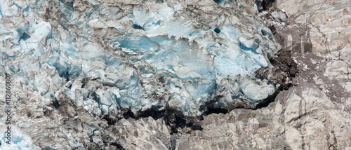Glacier mets rock
