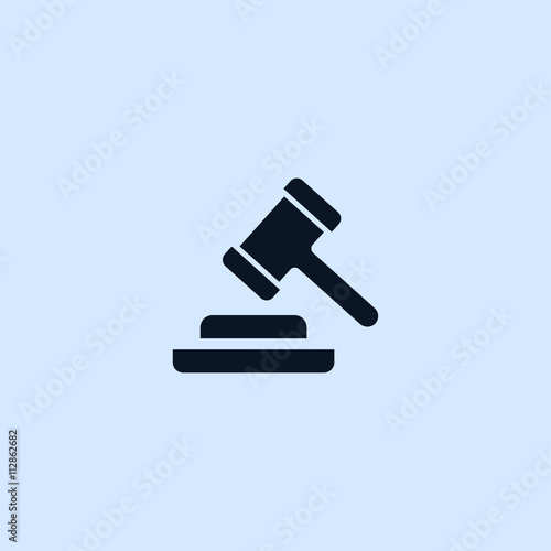 judge hammer icon