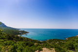 Views of the Black sea from the mountain