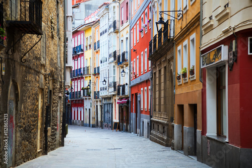 Fototapeta Naklejka Na Ścianę i Meble -    street in historic part of  Vitoria-Gasteiz