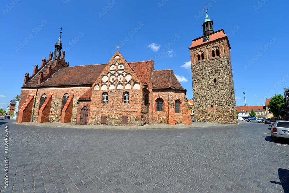 Luckenwalde, Marktturm, St. Johanniskirche, Marktplatz, Deutschland, Brandenburg