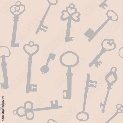 Tapety Bezszwowe tło z kluczami