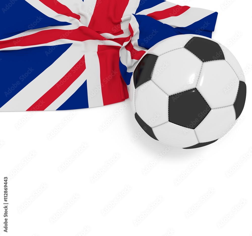 Fußball mit Flagge Großbritannien Fußball mit Flagge Großbritannien