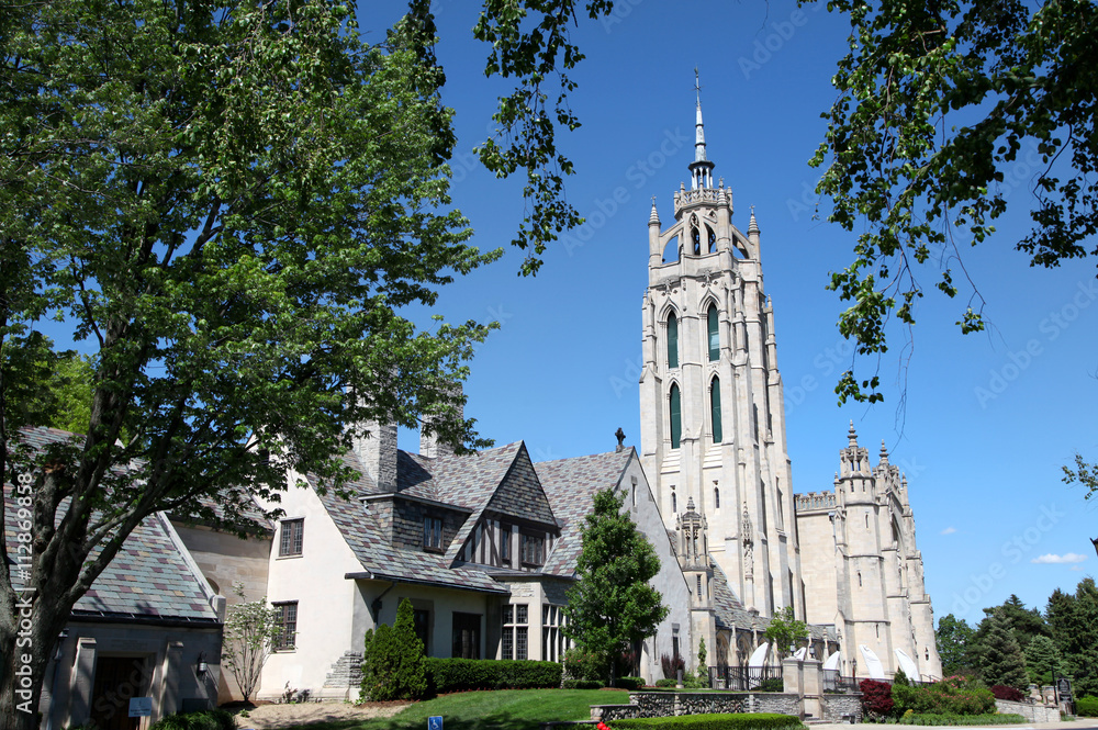 Historic church Kirk in the hills Michigan