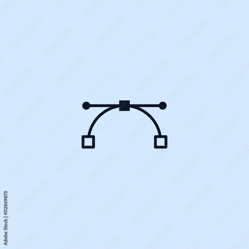 bezier curve icon bezier curve icon