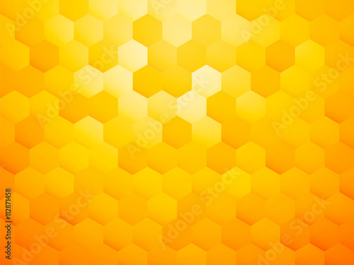 yellow hexagon abstract background