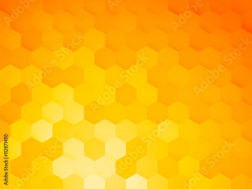 background with yellow hexagon