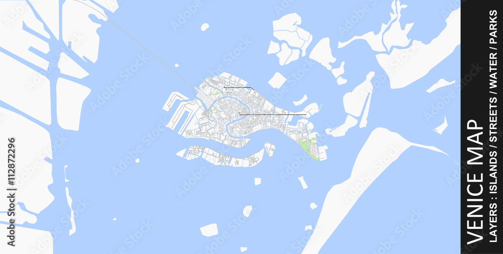 Venice lagoon map