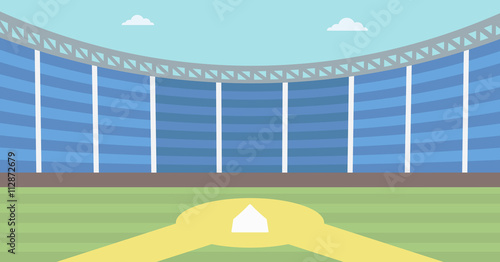 Background of baseball stadium.
