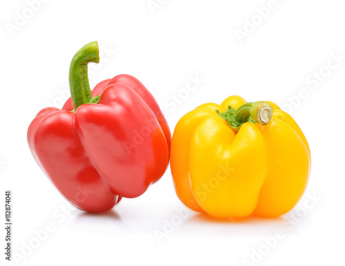 Tela Fresh sweet pepper isolated on white background