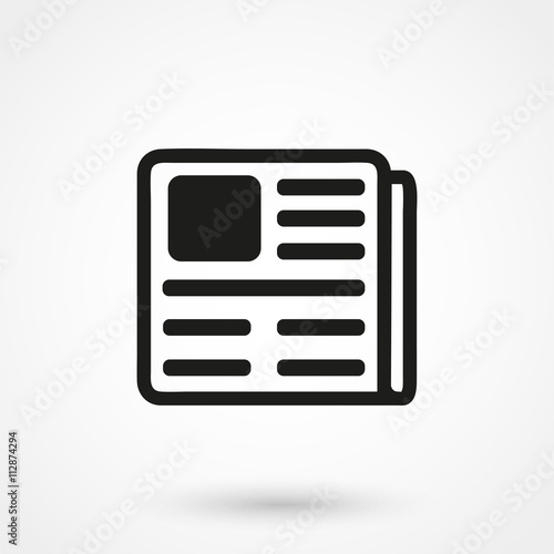 Fototapeta press icon vector