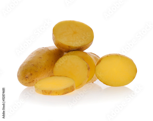 Potatoes isolated on white