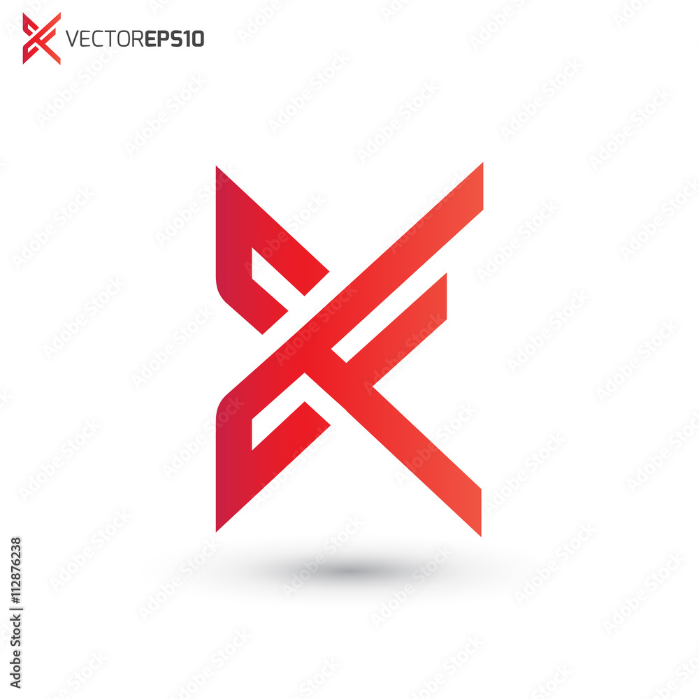 Abstract Letter X Vector Logo Abstract Letter X Vector Logo