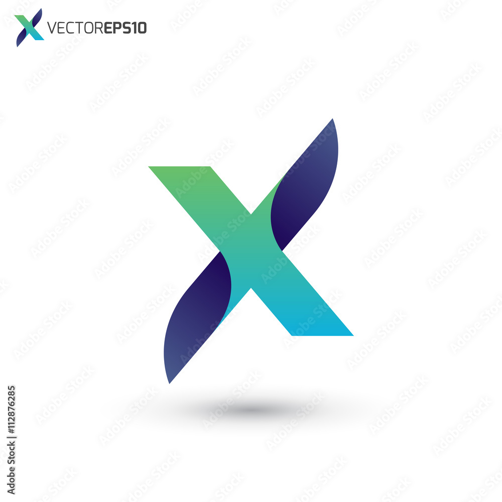 Abstract Letter X Vector Logo Abstract Letter X Vector Logo