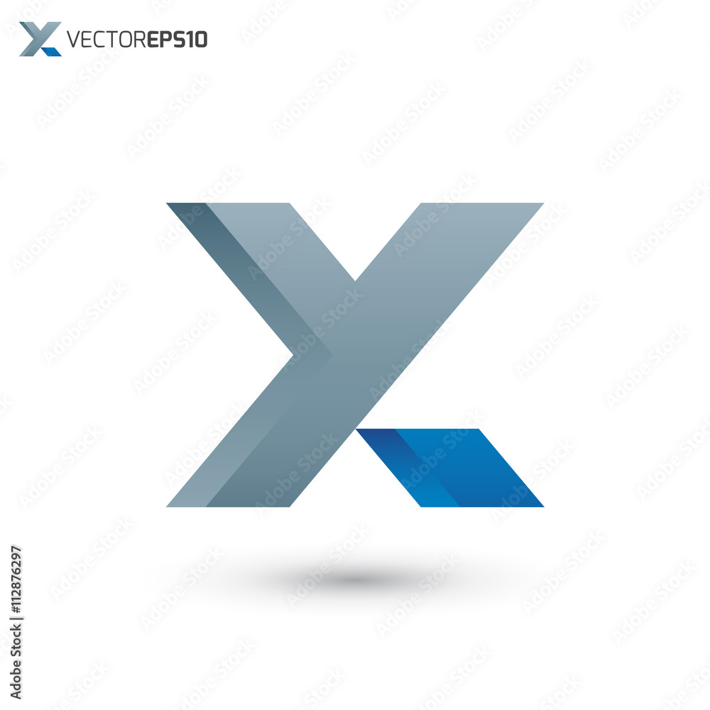 Abstract Letter X Vector Logo Abstract Letter X Vector Logo