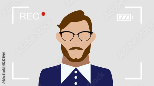 live stream - bearded man