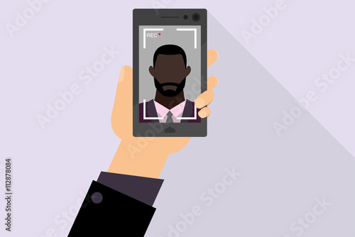 Man filmt mit Mobiltelefon