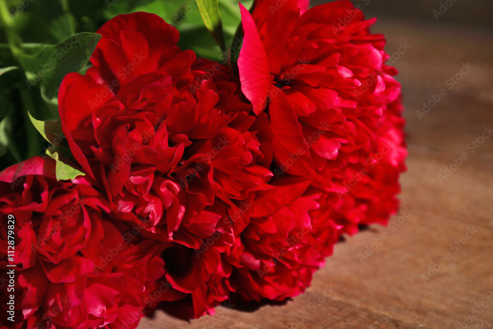 Beautiful fresh red bouquet, closeup Beautiful fresh red bouquet, closeup