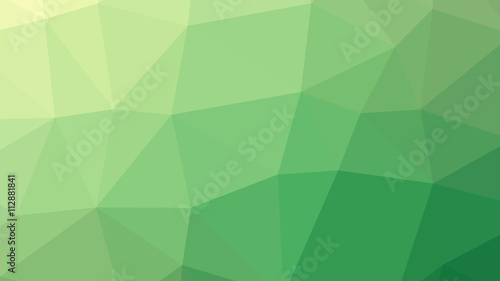 Abstract green vector gradient lowploly of many triangles background for use in design