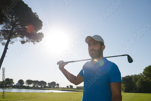 golf player portrait