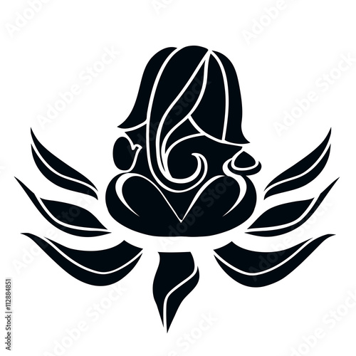 Ganesha silhouette.