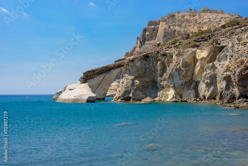 Arched rock formation, Gerontas beach, Melos Greece