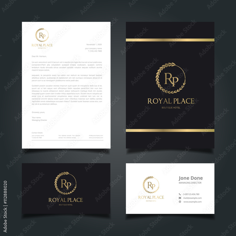 Luxury Logo and Corporate Identity Template. Luxury Logo and Corporate Identity Template.
