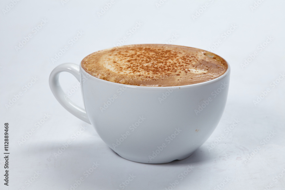 cappuccino on the white background cappuccino on the white background