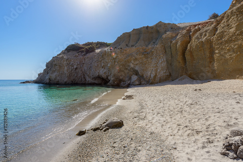 Tsigrado beach, Melos, Greece photo