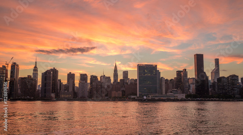 New York City Manhattan buildings skyline  © blvdone