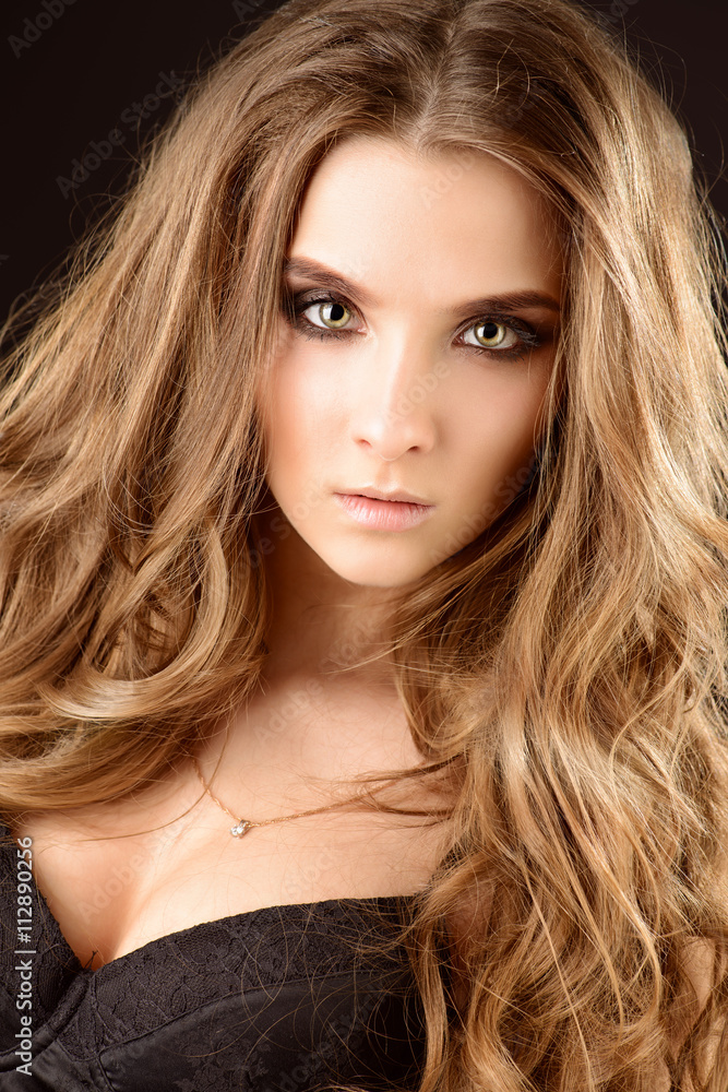 Naklejka premium long hair beauty