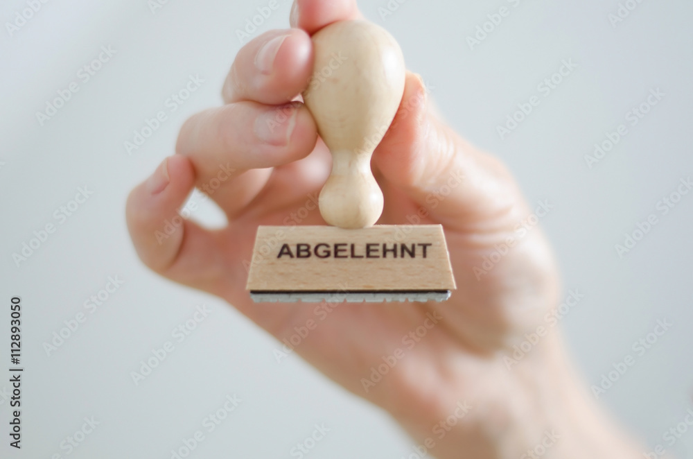 Stempel, abgelehnt, close-up Stock-Foto | Adobe Stock