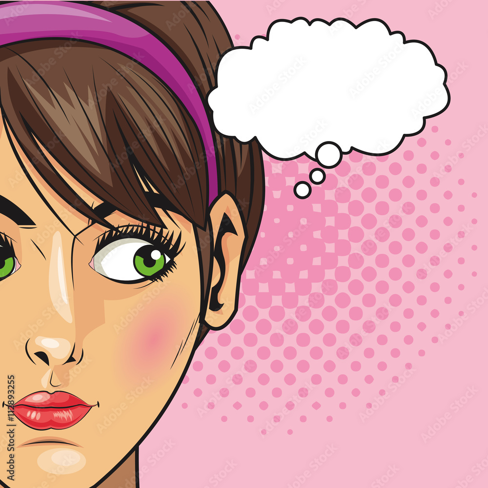 People design. Pop art icon. Retro and Colorfull illustration People design. Pop art icon. Retro and Colorfull illustration