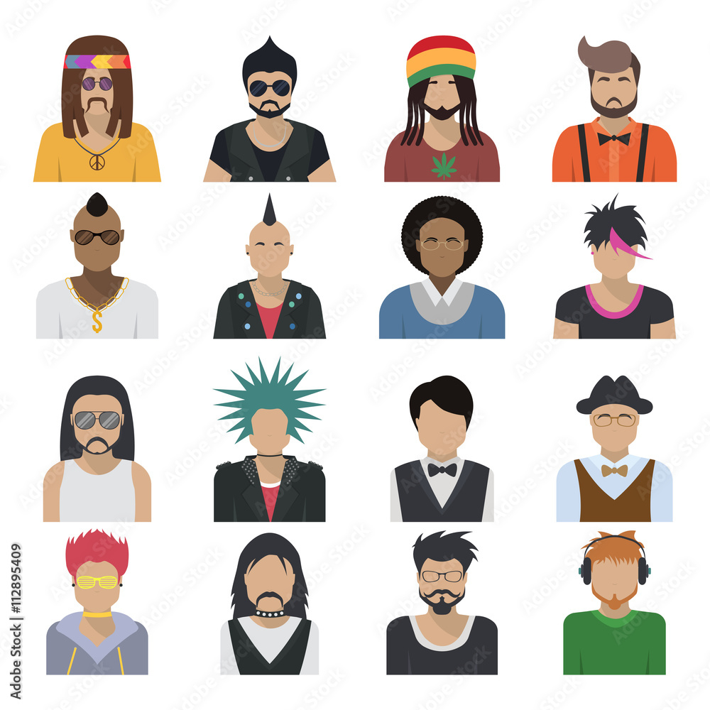 Avatar Characters Icon Set Avatar Characters Icon Set