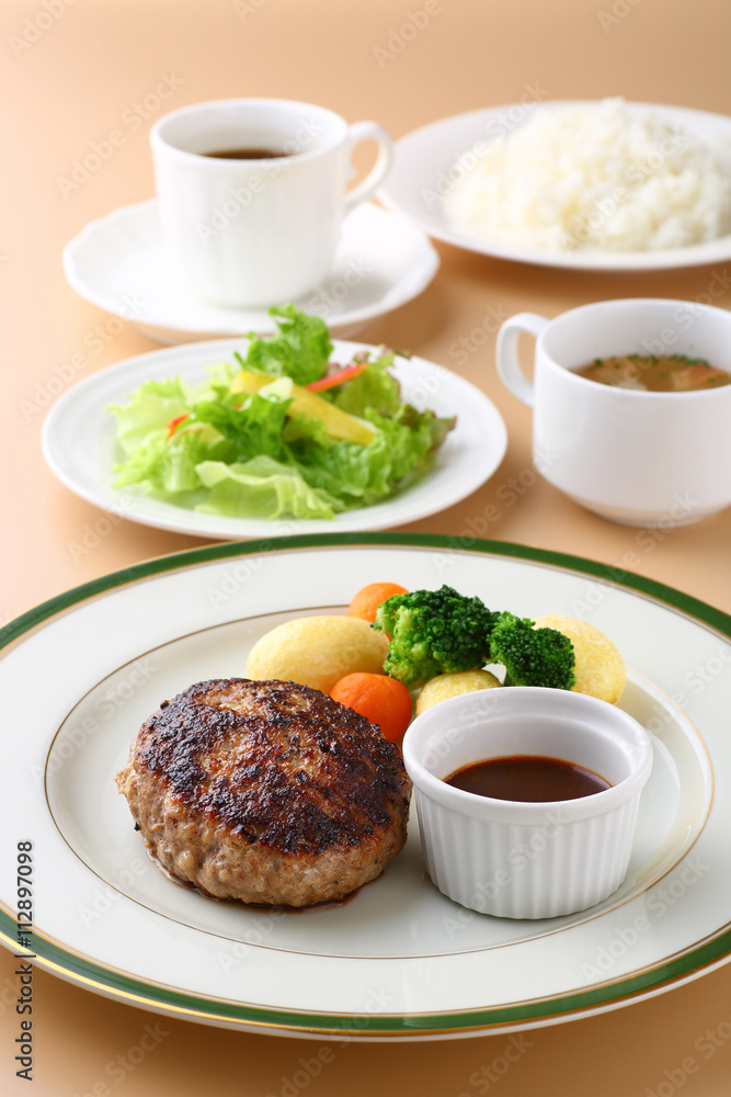 hamburger steak, hamburger steak,