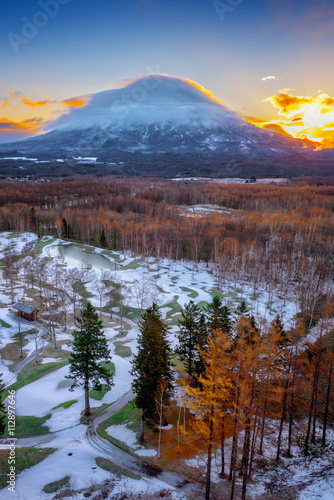 Hirafu, Niseko and Mount Yotei in Hokkaido, Japan