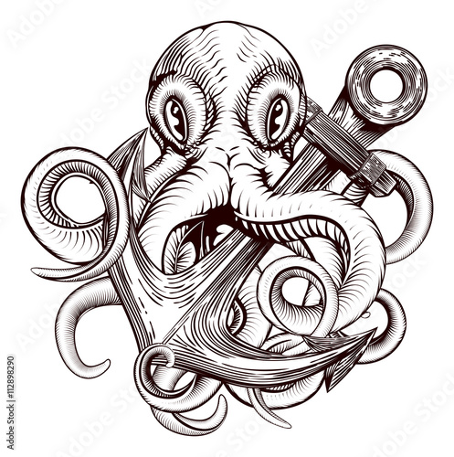 Octopus Holding Anchor