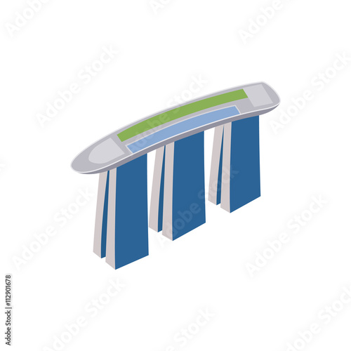 Marina Bay Sands hotel in Singapore icon