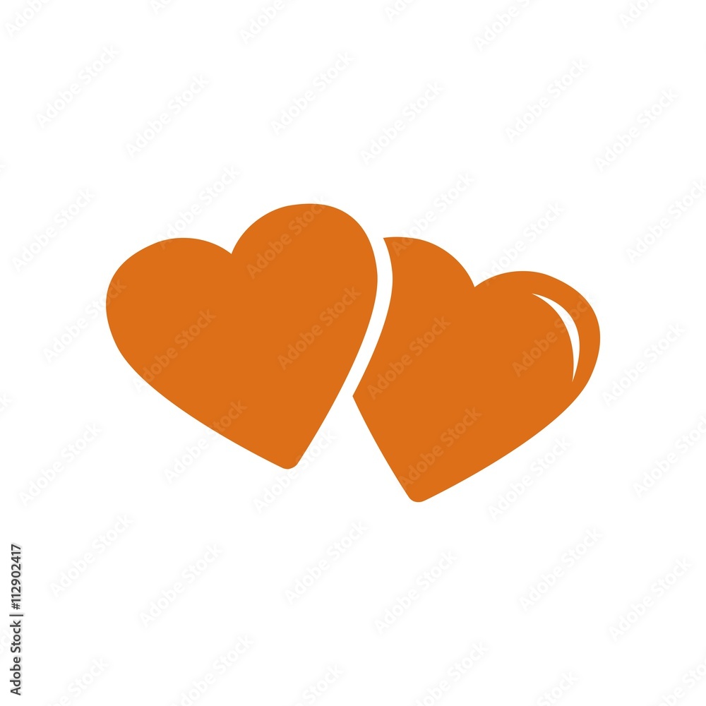 Design logo love couple icon symbol vector Design logo love couple icon symbol vector