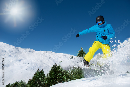 Active man in ski outfit