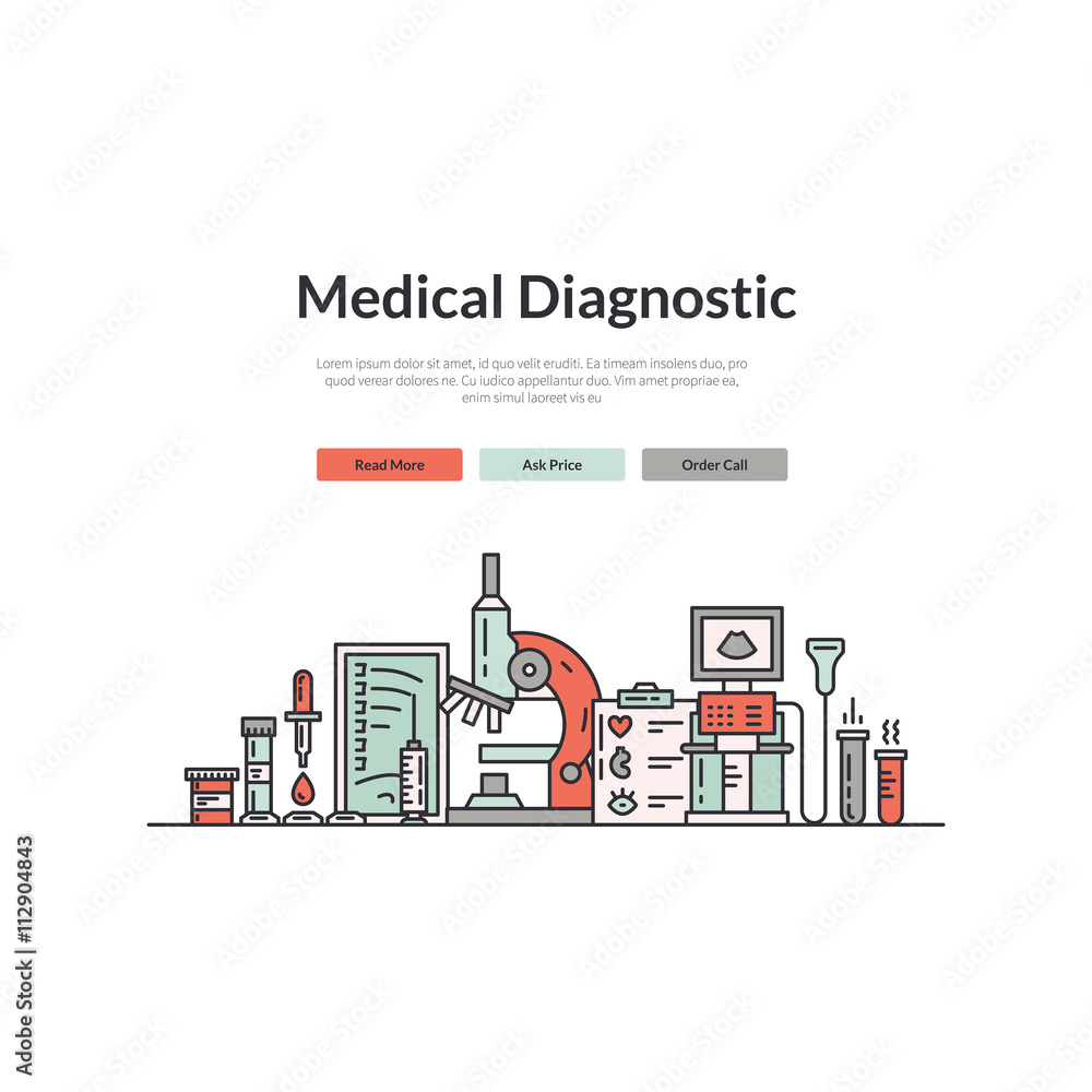 Obraz premium Medical Web Page