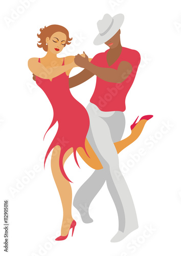 lady and gentleman dance salsa