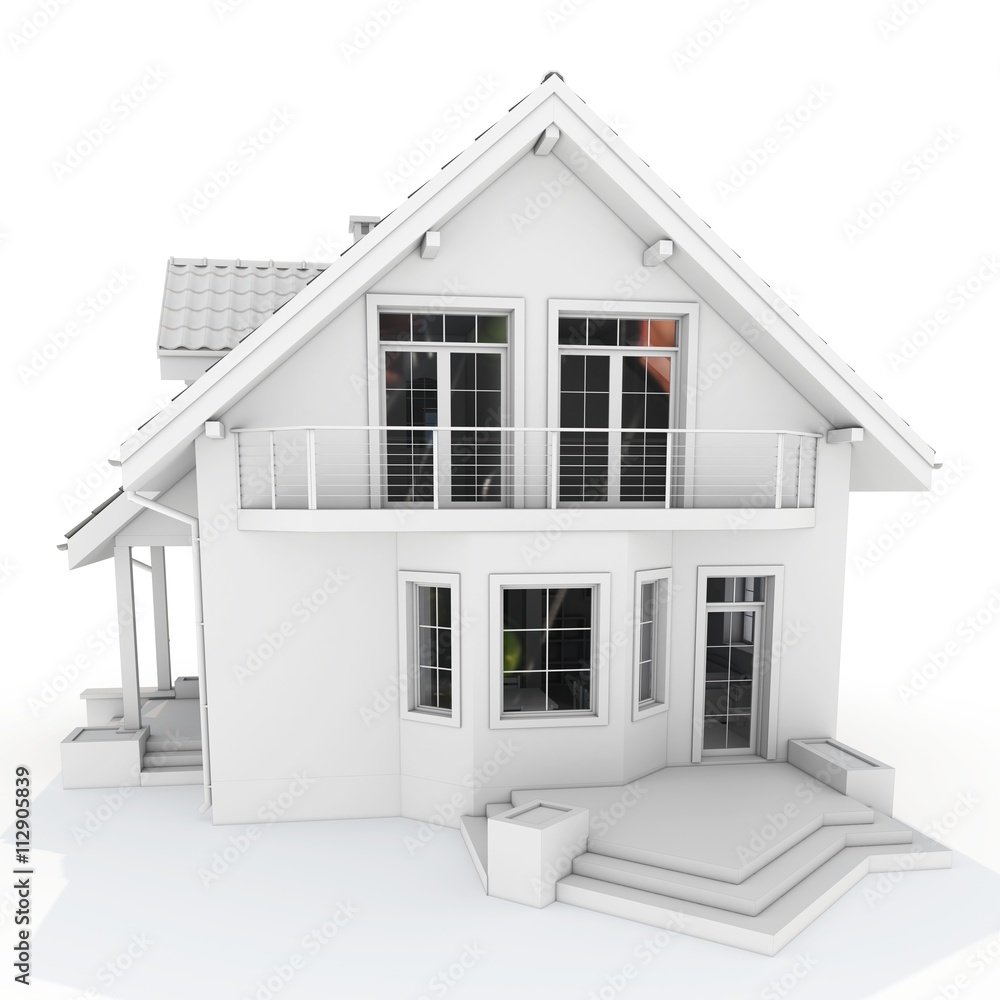 3d contemporary house, villa 3d contemporary house, villa