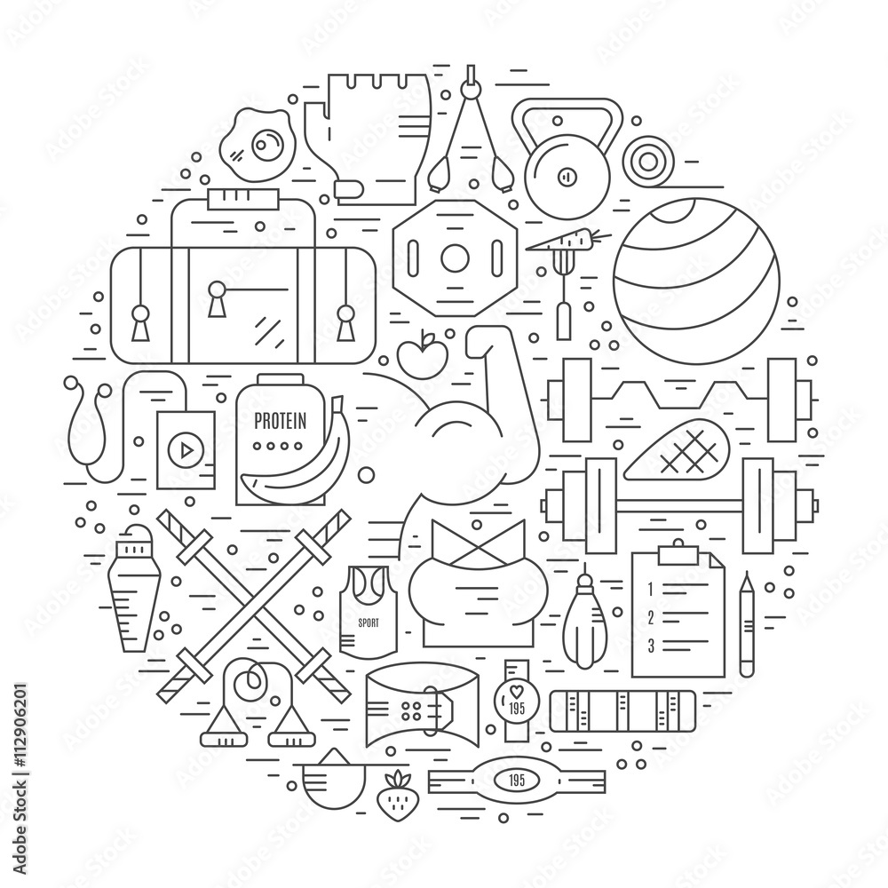 Bodybuilder Conceptual Illustration Bodybuilder Conceptual Illustration