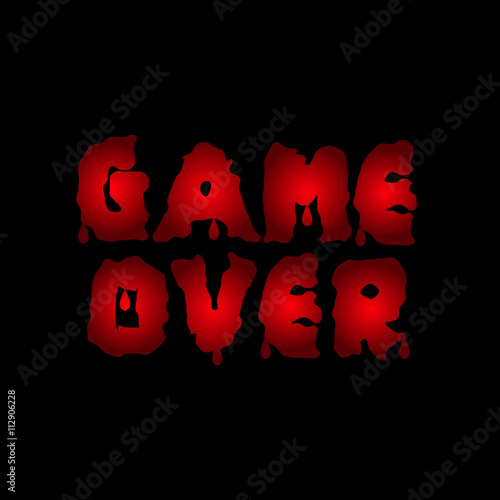 Game over text
