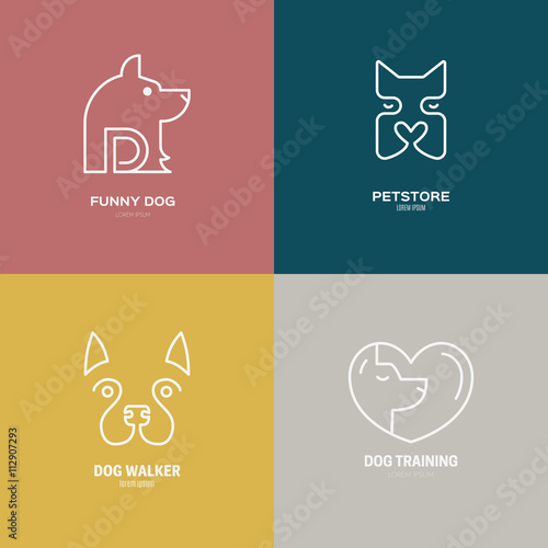 Dog Linear Labels